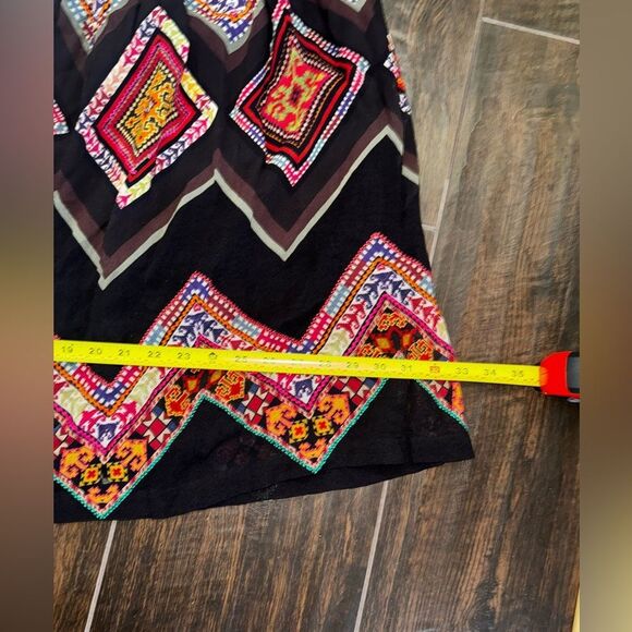 Tanvi Kedia Embroidered Midi Dress Boho Geometric Size 4 Made in India - Picture 17 of 17